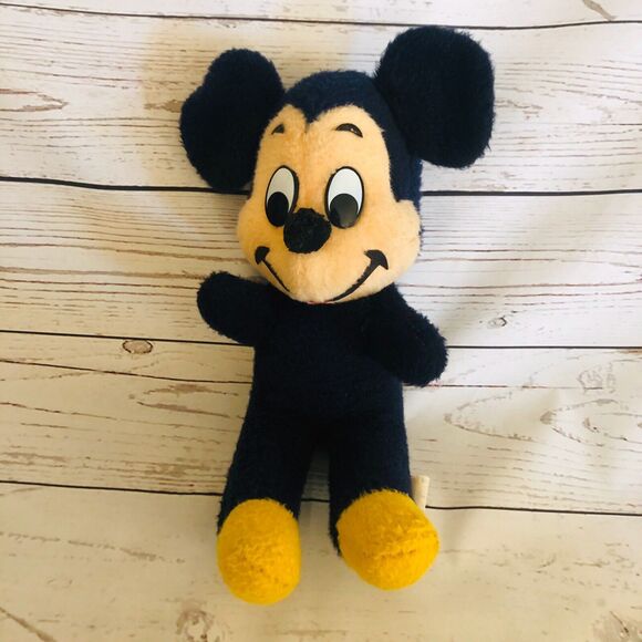 Vintage  Mickey Minnie Hippo Pluto Walt Disney Characters Plush Toy Stuffed - Picture 2 of 12